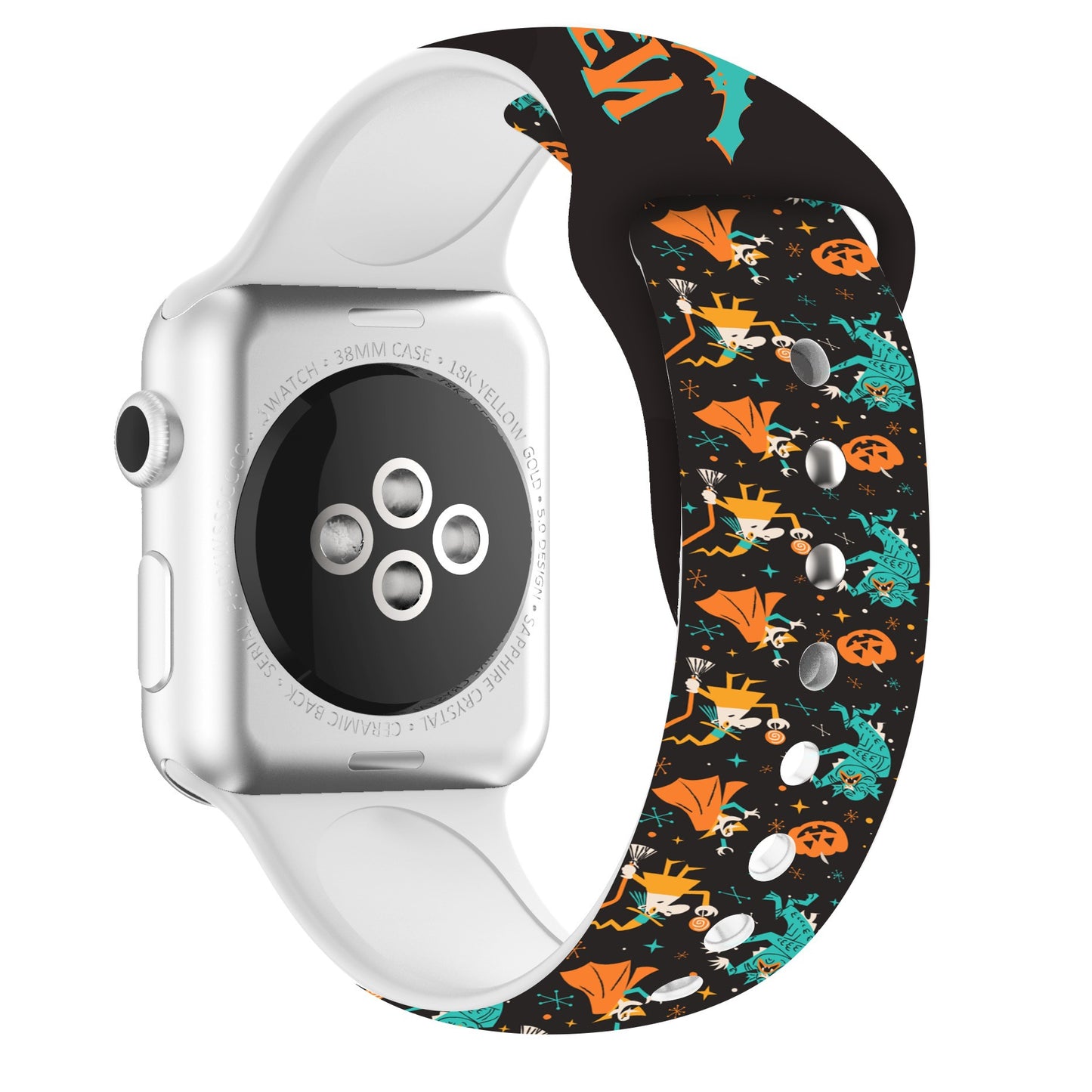 Halloween Series Color Printed Silicone Sports Strap