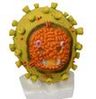 Halloween virus latex headgear