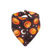 Halloween Dog Bandana Pumpkin Double-sided Triangle Scarf Accessories