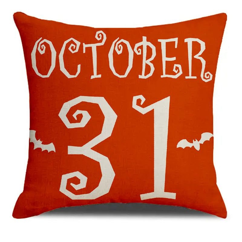 Halloween Printing Living Room Sofa Cushion Pillow Cover