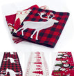 Christmas Elk Snowman Table Runner Merry Christmas Decorations