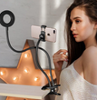 LED Selfie Ring Light for Live Adjustable Makeup Light-8cm Stand