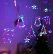 LED Fairy String Window Curtain Lights Star Christmas Xmas Party Home Indoor