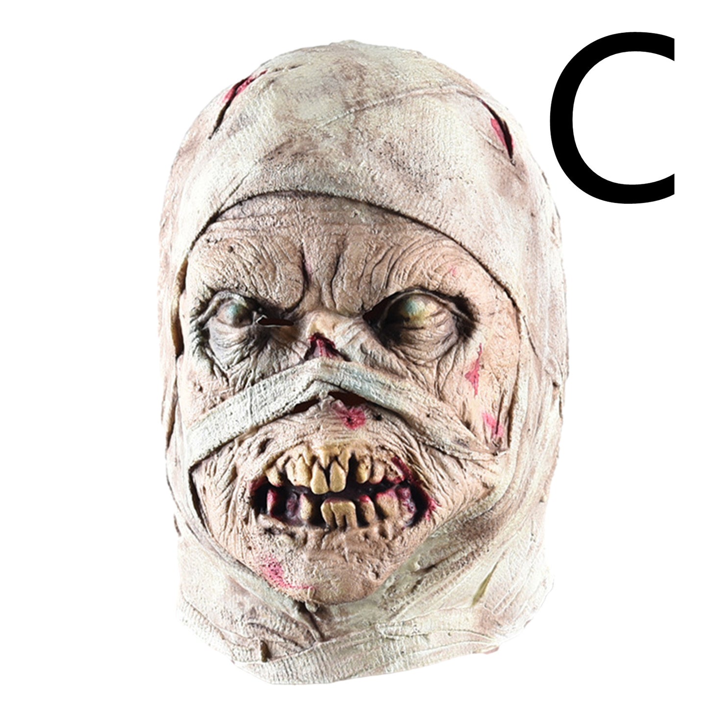 Natural Latex Full Head Mask Punk Style Halloween Cosplay