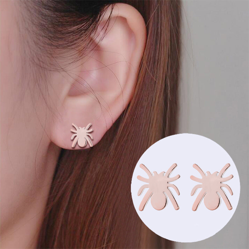 Stainless Steel Halloween Horror Stud Earrings