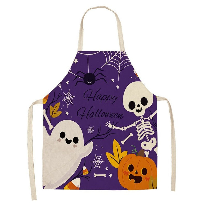 New Hot Sale Halloween Cotton And Linen Apron
