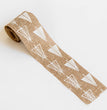 Christmas Snowflake Elk Burlap Ribbon Bow Ornament