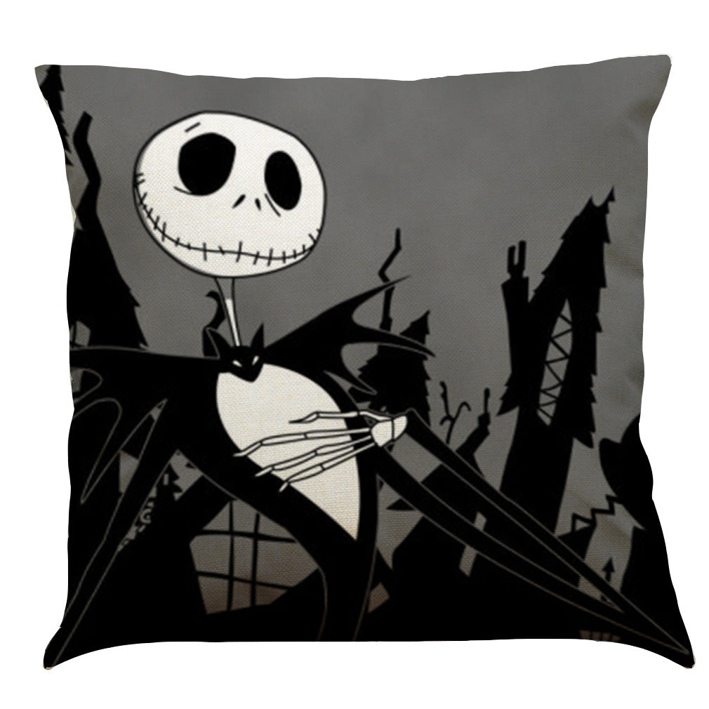 Halloween Cotton Linen Sofa Car Cushion Pillowcase