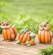 Halloween Animal Avatar Pumpkin Body Statue Resin Crafts Home Garden Study Decoration