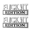 Fvck It Edition 3D Emblem Sticker Badge, Funny Decals for Car, Truck, SUV, Motorcycle