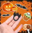 Halloween Creative Fidget Spinner Toy Bat Demon Ghost Keychain Hand Spinner Anti-Anxiety Toy Relieves Stress Bottle Opener Kids Toy