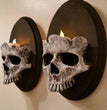 Halloween Decoration Ghost Skull Wall Pendant Candle Holder