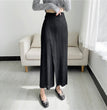 Straight Oblique Loose Slimming Casual Pleated Pants