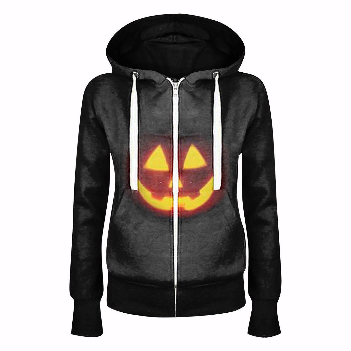 Halloween Men's And Women's Hooded Zipper Sweater Fashion Digital Printing Jacket