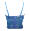 Denim Beaded Tube Top Body Sculpting Costumes