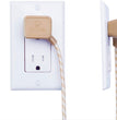 22836 Designer Series 9-Ft Fabric Extension Cord, 3 Polarized Outlets, Right Angle Plug, 125 Volts, Gold and White