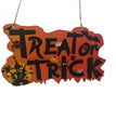 Halloween Wooden Pendant Pumpkin Skull Spider Bat Party Scene Decoration