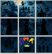 Home Fashion Simple Halloween Static Window Sticker
