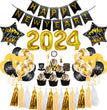 2024 New Year Suit Party Decoration Layout