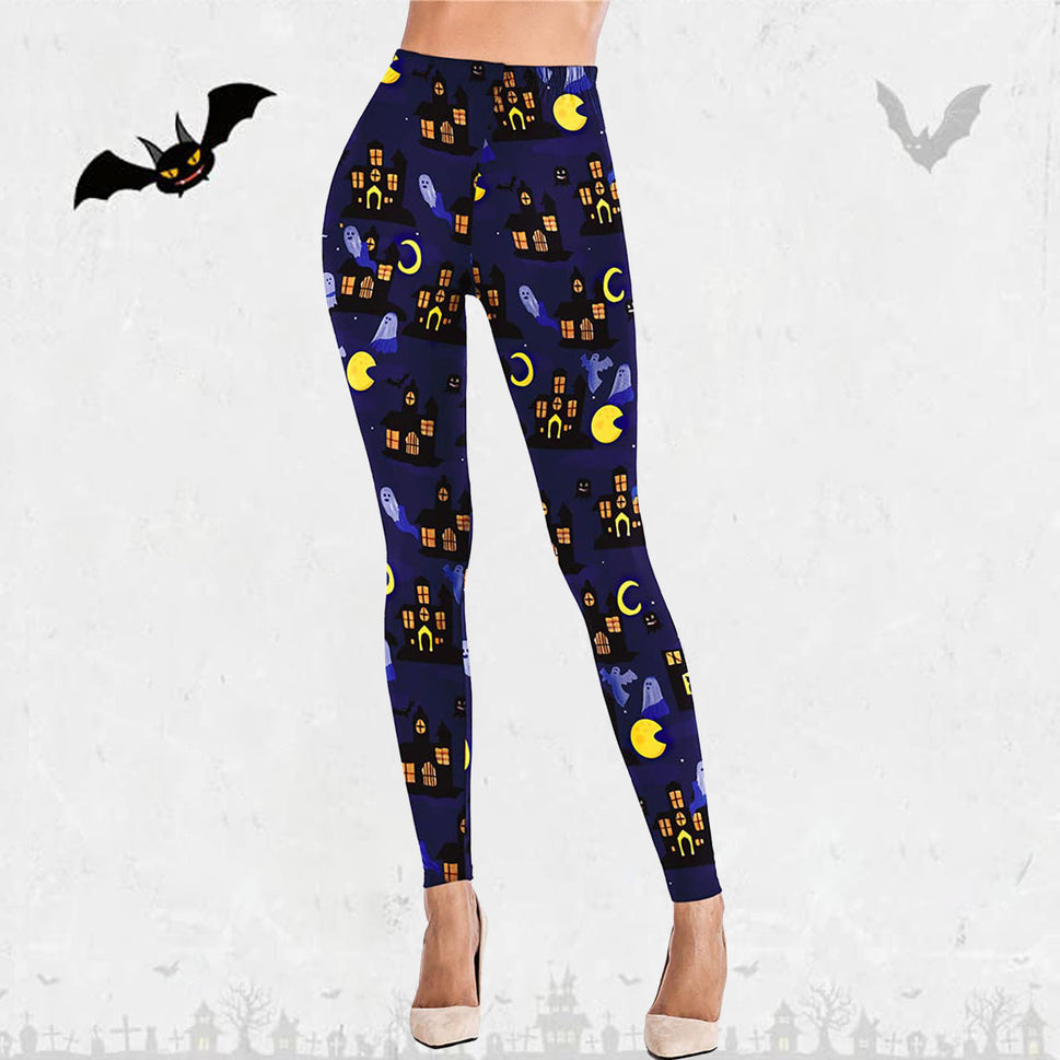 European Beauty Pants Halloween Women's Casual Sports Tight