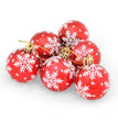 Christmas Tree Pendant With Snowflakes Painted Balls