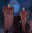 Halloween Hanging Ghost Pendant Dyed Blood Horror Skull Pendants For Halloween Party Patio Lawn Window House Decoration
