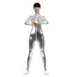 Front Zipper Headless Turtleneck Stage Costumes