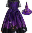 Halloween Princess Dress Halloween Printed Mesh