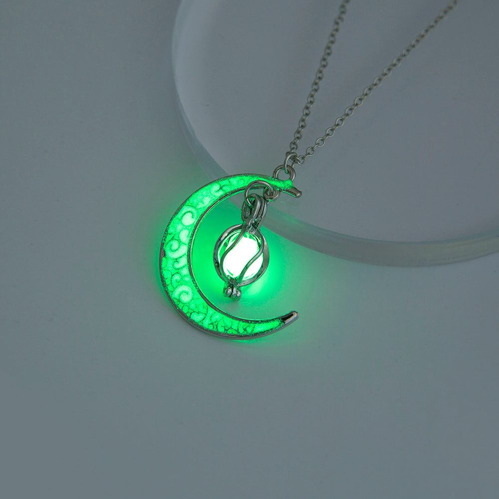 The Halloween Multicoloured Moon Whirlwind Necklace