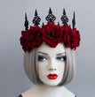 Vintage Red Rose Queen Hairband Halloween