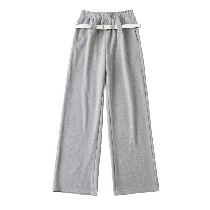 Autumn Women's American Hot Girl Belt Casual Pants