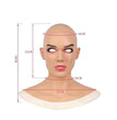Halloween Cosplay Props Latex Bald Beauty Headgear