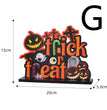 Halloween Wooden Ornaments Horror Atmosphere Arrangement Pumpkin Decoration