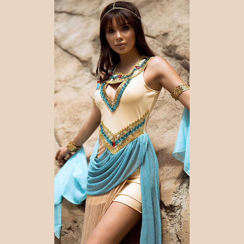 Halloween Lady Sexy Arab Costume Cleopatra Stage Performance