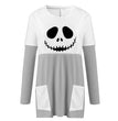 Halloween Women's Long Ghost Pumpkin Long Printed Top