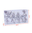 Christmas Decoration Gift Box Electroplating Candy Props Pendant 5 Pcs 1 Box