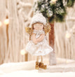 Christmas Lace Angel Doll Christmas Tree Small Pendant Lift Snowflake Girl Christmas Show Window Decorations Accessories