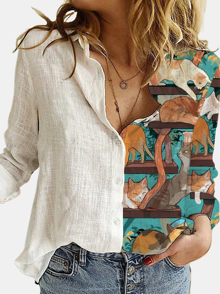 Halloween Series Digital Printing Long Sleeve Shirt