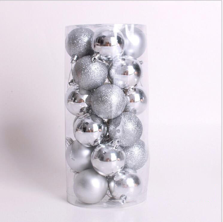 Christmas Decoration Supplies Bright Matte Sprinkle Powder Christmas Ball