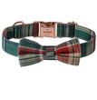 Christmas Dog Collar Rose Gold Buckle