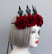 Vintage Red Rose Queen Hairband Halloween