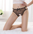 Leopard Print Women's Open-seat Pants
