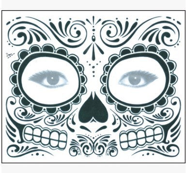 Tattoo Stickers Halloween Face Stickers Waterproof Environmental Protection Stage Props Art Makeup