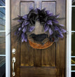 Halloween Bowknot Crow Garland Door Hanging