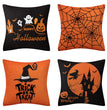 4 PCS Halloween Demon Pillowcase Cotton Cover