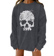 Halloween Creative Theme Print Loose Sweater