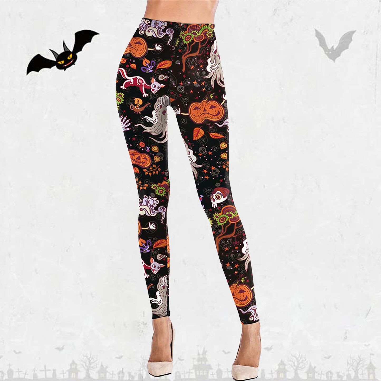 European Beauty Pants Halloween Women's Casual Sports Tight