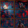 Halloween Blood Static Window Stickers Bathroom