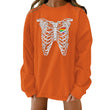 Halloween Creative Theme Print Loose Sweater
