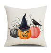 Halloween New Pumpkin English Alphabet Cartoon Car Sofa Cushion Waist Pillowcase